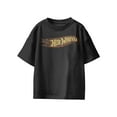 thumbnail image 1 of Hot Wheels Classic Flame Logo Boys Graphic Short Sleeve T-Shirt (Black, S-XL), 1 of 4