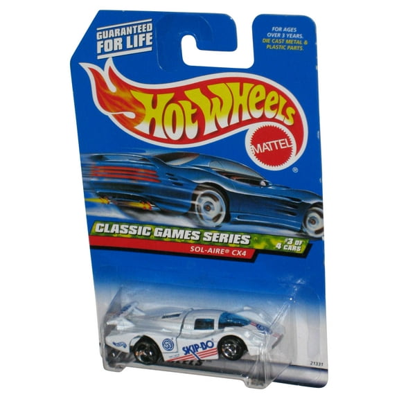 Hot Wheels Classic Games Series (1998) White Sol-Aire CX4 Toy Car #983