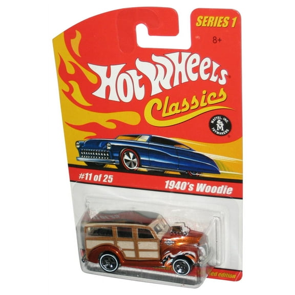Hot Wheels Classics Series 1 (2004) Copper 1940's Woodie Toy Car #11/25