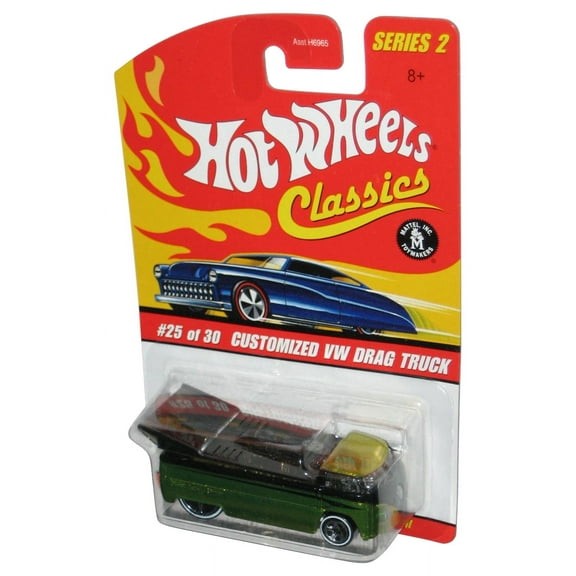 Hot Wheels Classics Series 2 (2005) Customized VW Drag Truck Green Toy #25/30