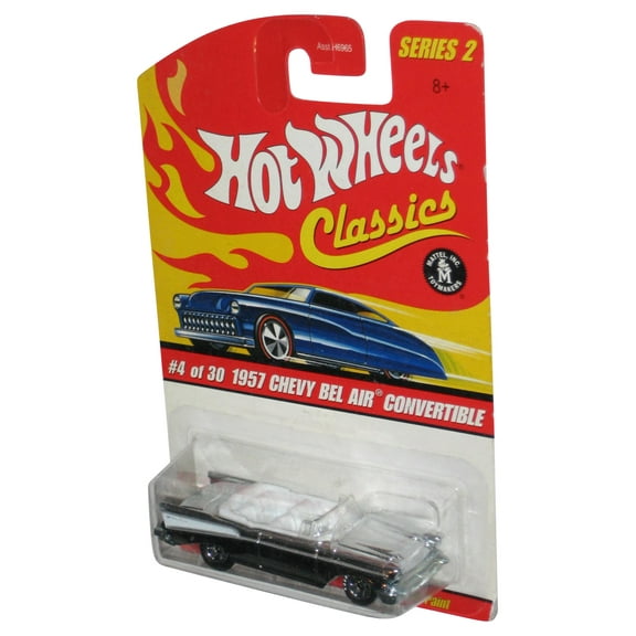 Hot Wheels Classics Series 2 (2005) Silver 1957 Chevy Bel Air Convertible Car 4/30