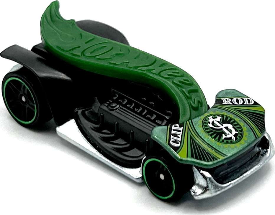 Hot Wheels Clip Rod Diecast Car (Pearlescent Green Money Hot Wheels Clip Rod Diecast Car (Pearlescent Green Money