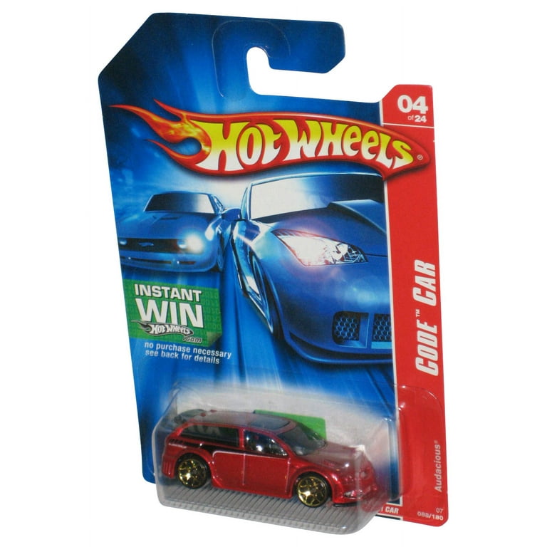 Hot Wheels Code Car 04/24 (2006) Red Audacious Toy Car 088