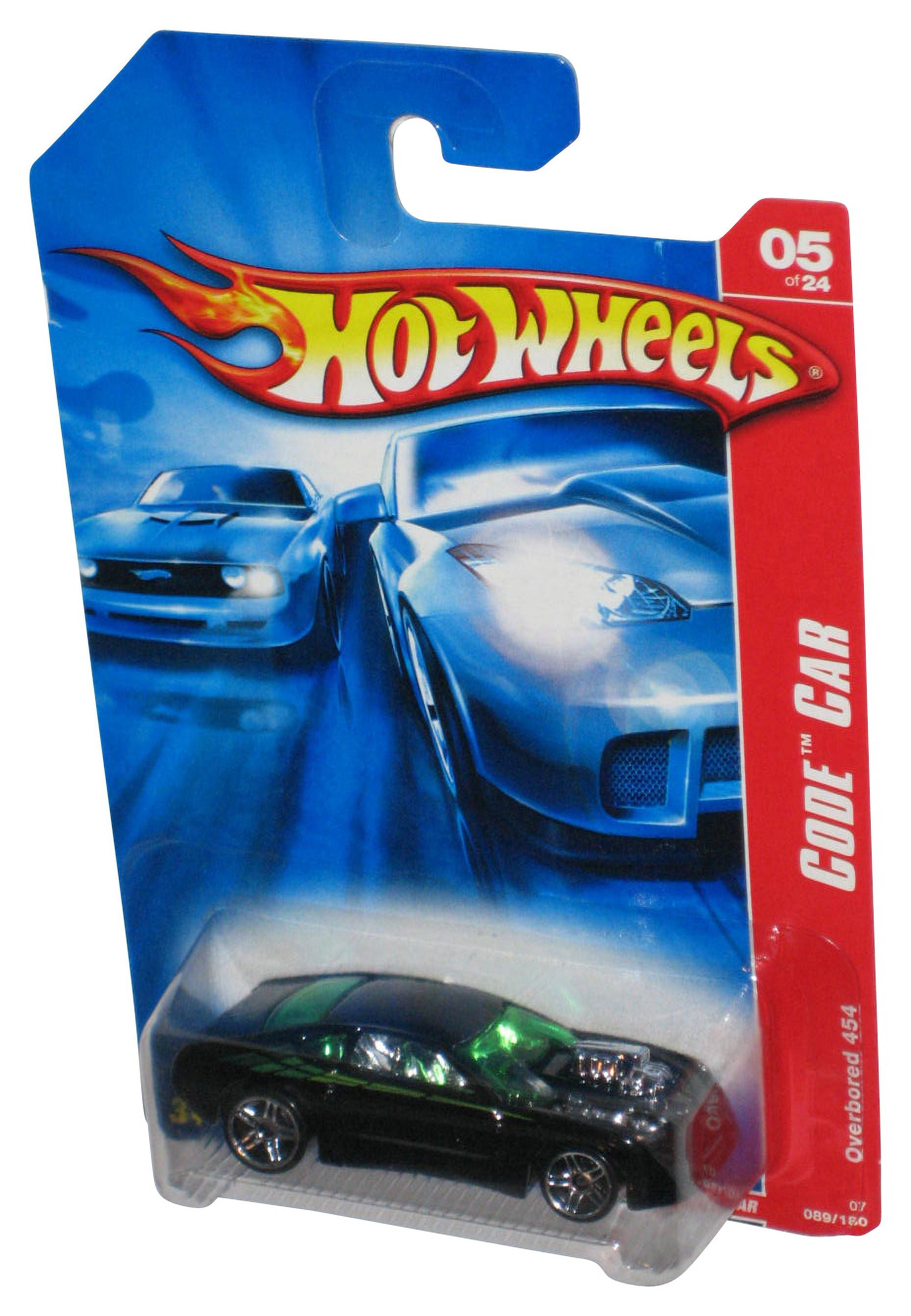 2009 Hot Wheels (ホットウィール) OVERBORED 454 (Lime Green) #106/166, HW Designs #10/10 (SHORT CAR 2009 Hot Wheels #106 HW Designs 10⁄10 OVERBORED 454 Satin Green Spoke Whls  B157