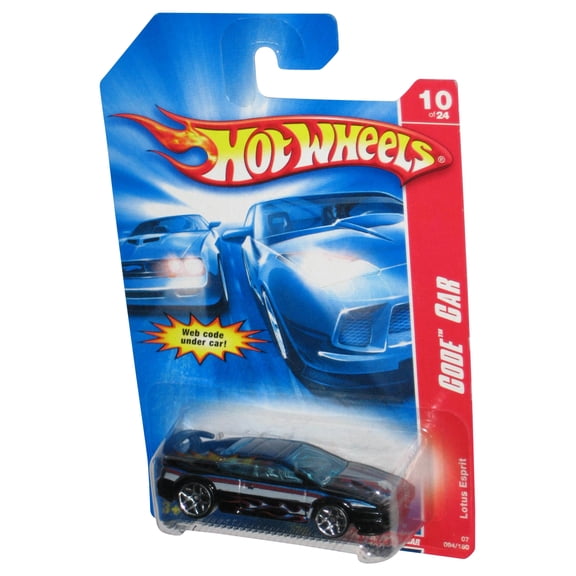Hot Wheels Code Car 10/24 (2006) Black Lotus Esprit Car 094/180
