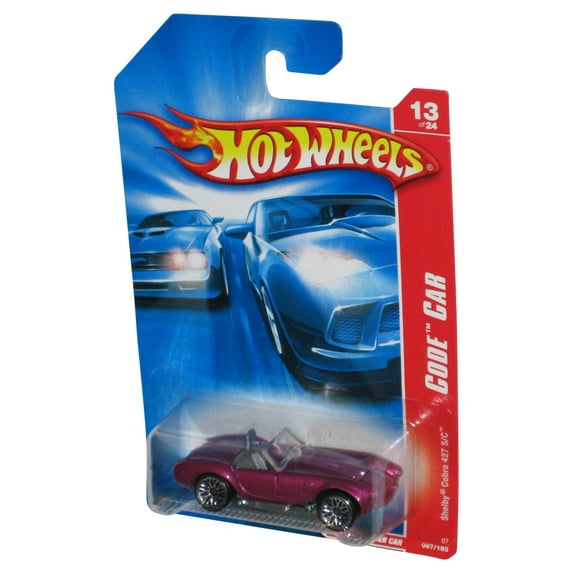 Hot Wheels Code Car 13/24 Purple Shelby Cobra 427 S/C Toy Car 097/180