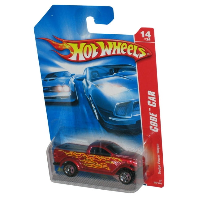 Hot Wheels Code Car 14/24 (2006) Red Dodge Power Wagon Toy Truck 98/180 - Walmart.com