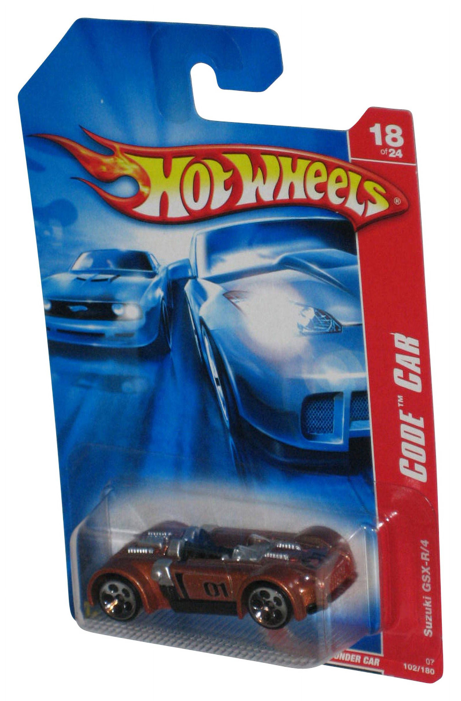 Hot Wheels Code Car 18 24 2006 Gold Suzuki GSX R 4 Toy Car 102 180 Walmart