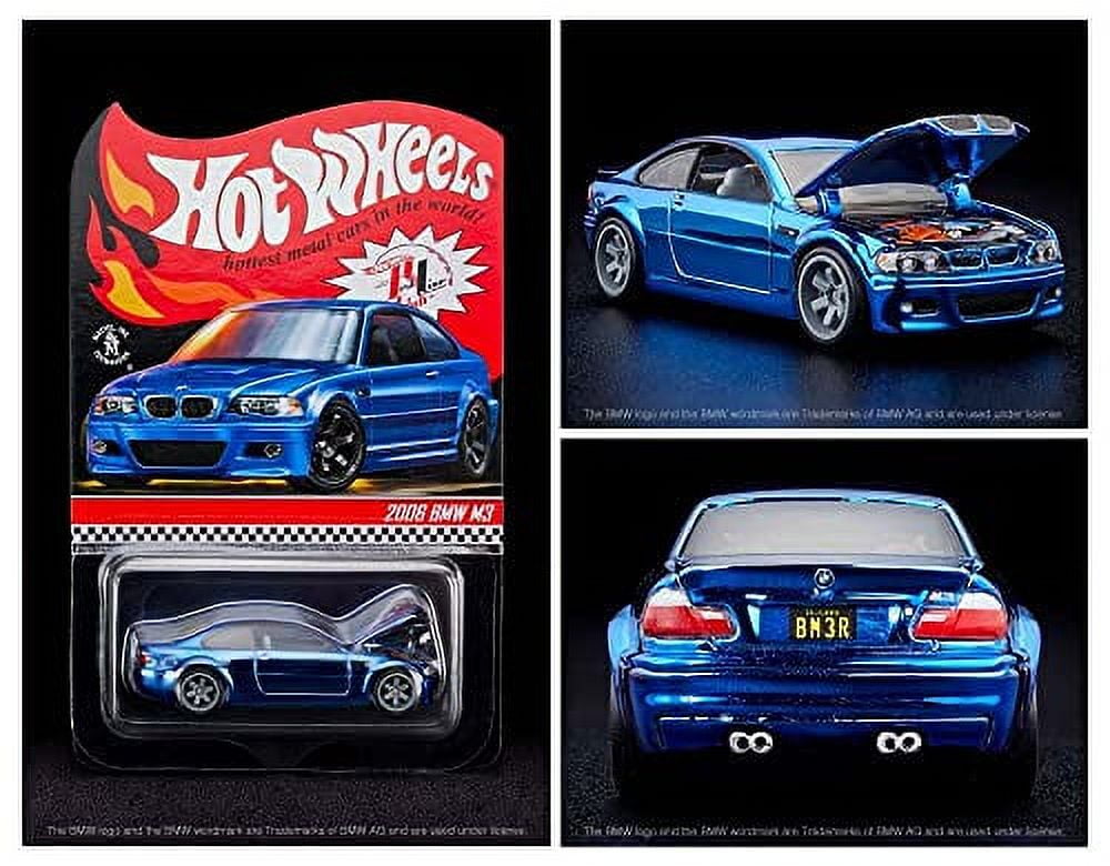 Hot Wheels Collectors Blue Chip Beast: RLC Exclusive 2006 BMW M3 +  Protective Case 