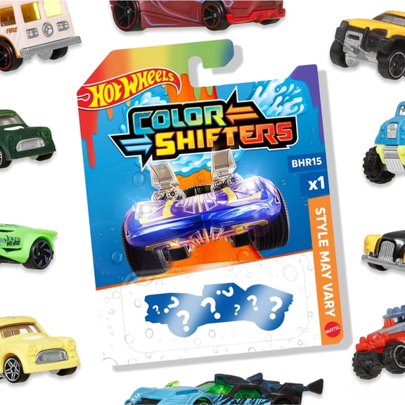 Hot Wheels Color Shifters 1:64 Scale Toy Car, Transforms Color in Water (Styles May Vary)