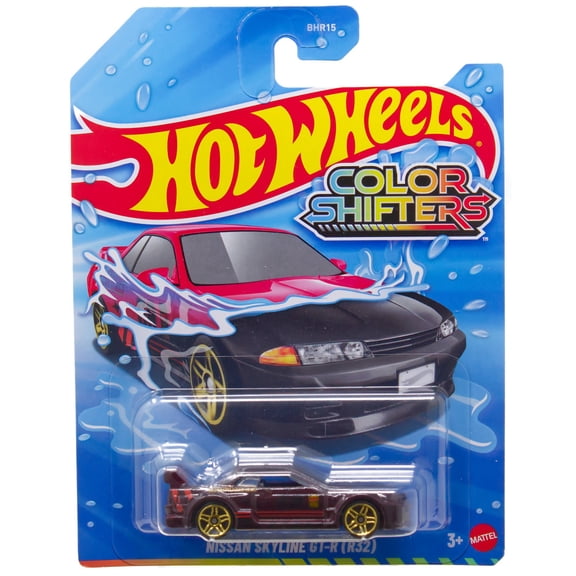 Hot Wheels Color Shifters Nissan Skyline GT-R (R32) Diecast Car [Black & Red]