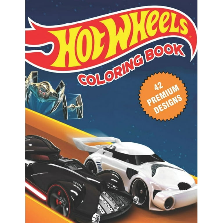 Hot wheels coloring book top