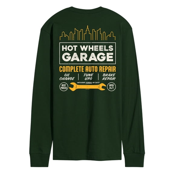 Hot Wheels - Complete Auto Repair Garage Men's Long Sleeve Graphic T-Shirt