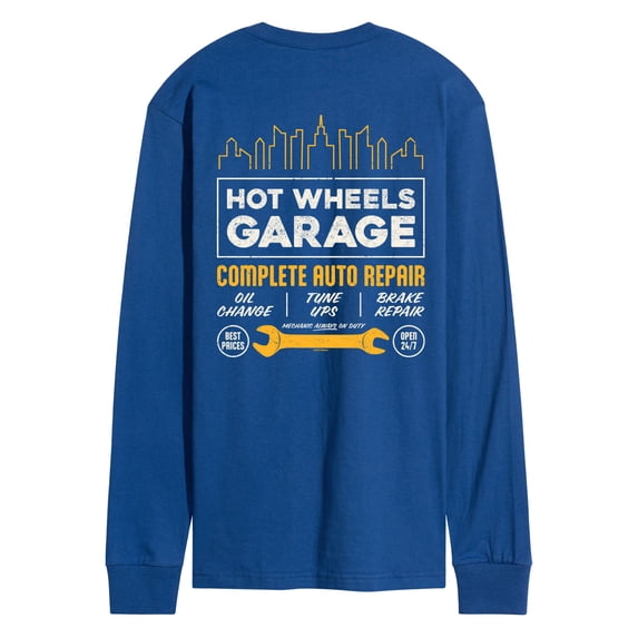 Hot Wheels - Complete Auto Repair Garage Men's Long Sleeve Graphic T-Shirt