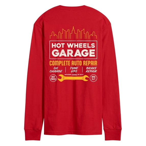 Hot Wheels - Complete Auto Repair Garage Men's Long Sleeve Graphic T-Shirt