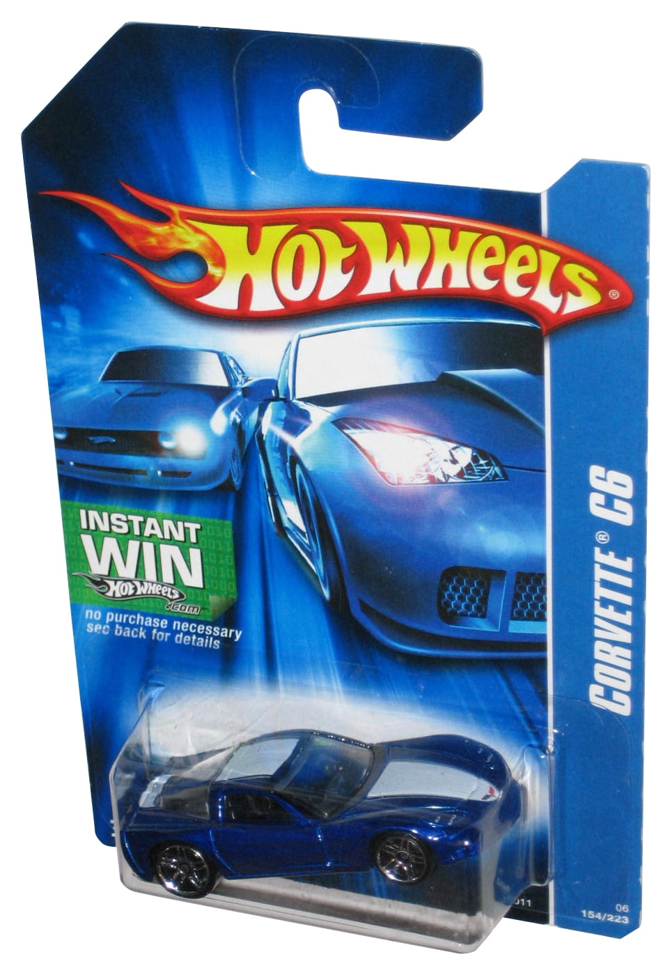 Hot Wheels Corvette C6 (2006) Mattel Blue Toy Car 154/223