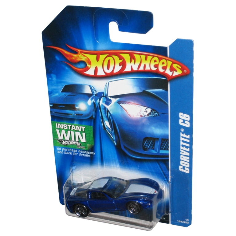 Hot Wheels Corvette C6 (2006) Mattel Blue Toy Car 154/223