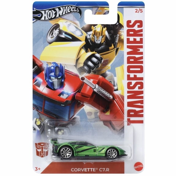 Hot Wheels Corvette C7.R Transformers Silver Series