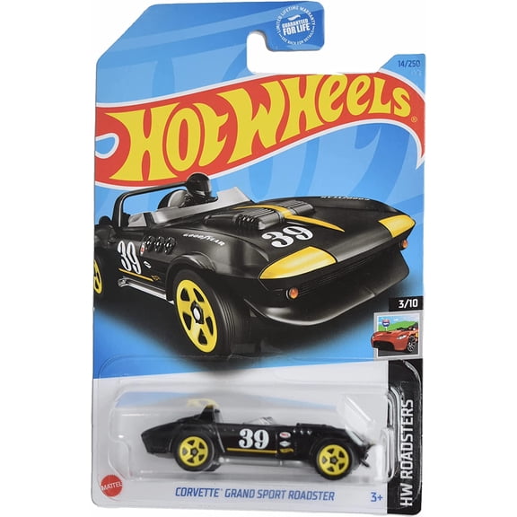 Hot Wheels Corvette Grand Sport Roadster (Black) 2023 HW Roadsters