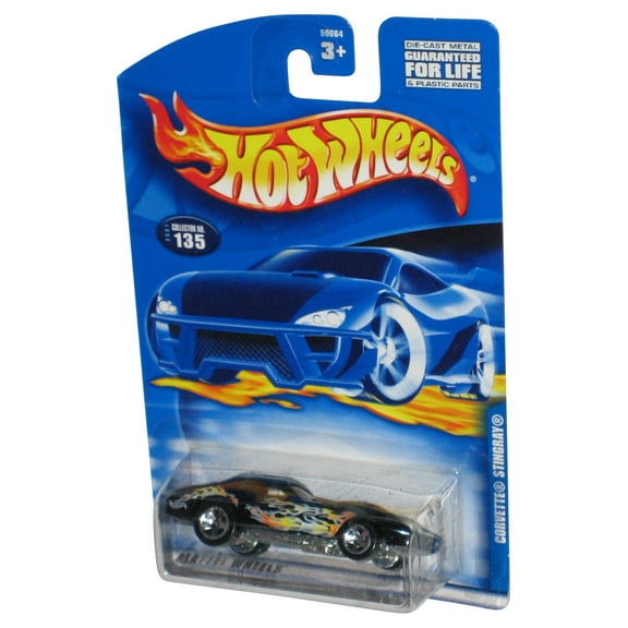 Hot Wheels Corvette Stingray (2001) Black Die-Cast Toy Car #135