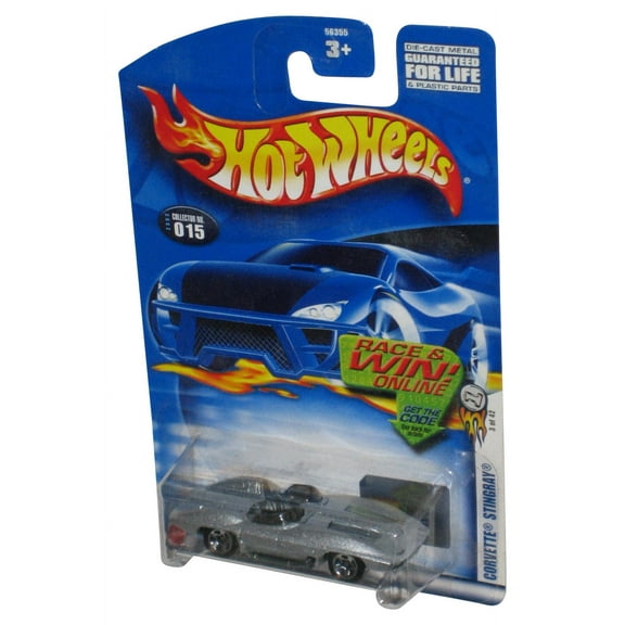 Hot Wheels Corvette Stingray 3/42 (2003) Mattel Silver Toy Car #015