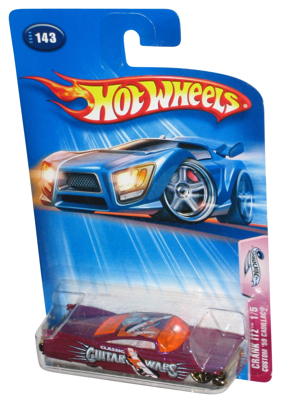Hot Wheels Crank Itz 1/5 (2004) Red Guitar Wars Custom '59