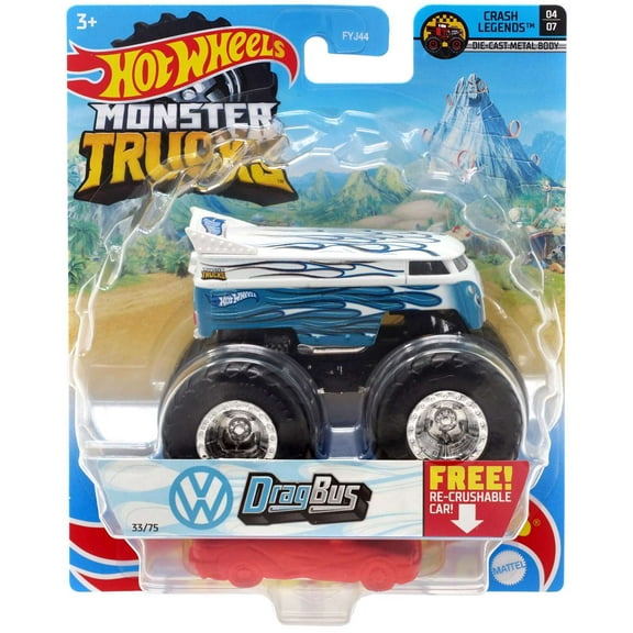 Hot Wheels Crash Legends Drag Bus Diecast Car