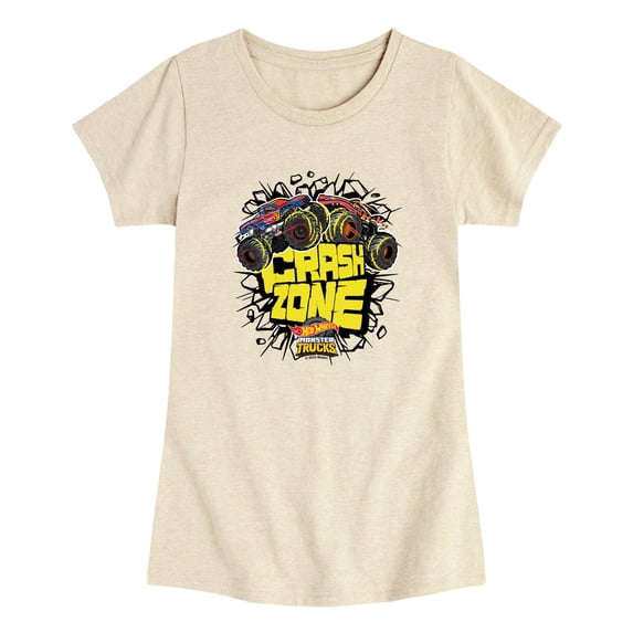 Hot Wheels - Crash Zone - Toddler Girls Fitted Short Sleeve T-Shirt