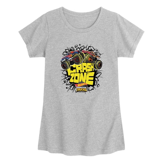 Hot Wheels - Crash Zone - Toddler Girls Fitted Short Sleeve T-Shirt