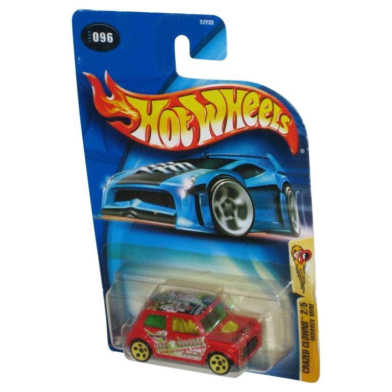 Hot Wheels Crazed Clowns 2/5 (2003) Red Morris Mini Toy Car #096 -  Walmart.com