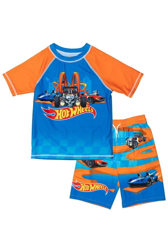 Crew Neck Short Sleeve Drawstring Mid Waist Short Set, (Boy's or Big Boy's)