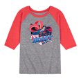 thumbnail image 1 of Hot Wheels - Criss Cross Heart - Toddler And Youth Raglan Graphic T-Shirt, 1 of 6