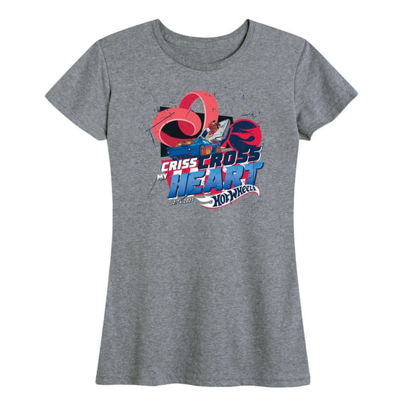 Hot Wheels - Criss Cross Heart - Women's Short Sleeve Graphic T-Shirt