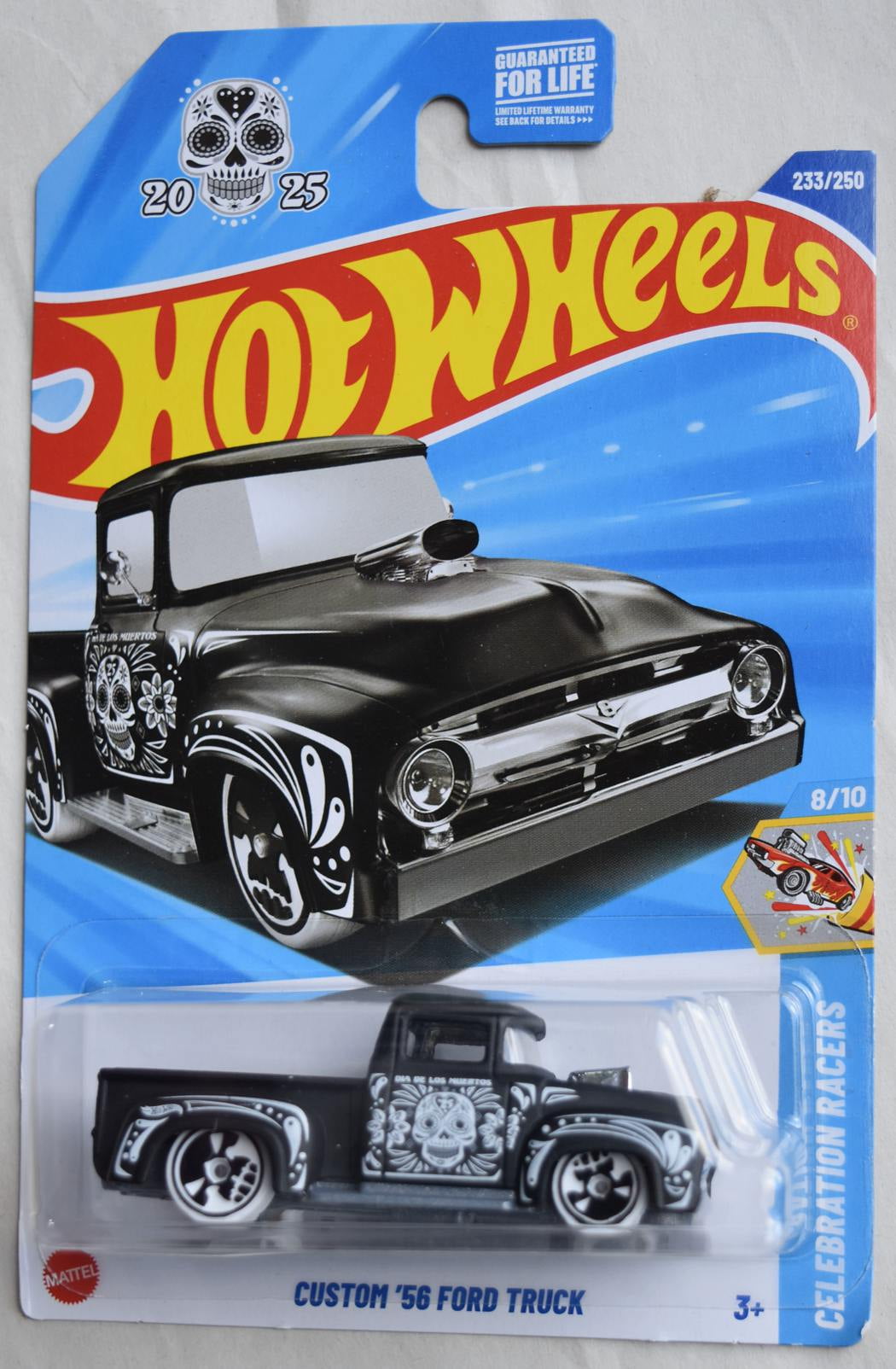 Hot Wheels Custom '56 Ford Truck, Celebration Racers 8/10 [black