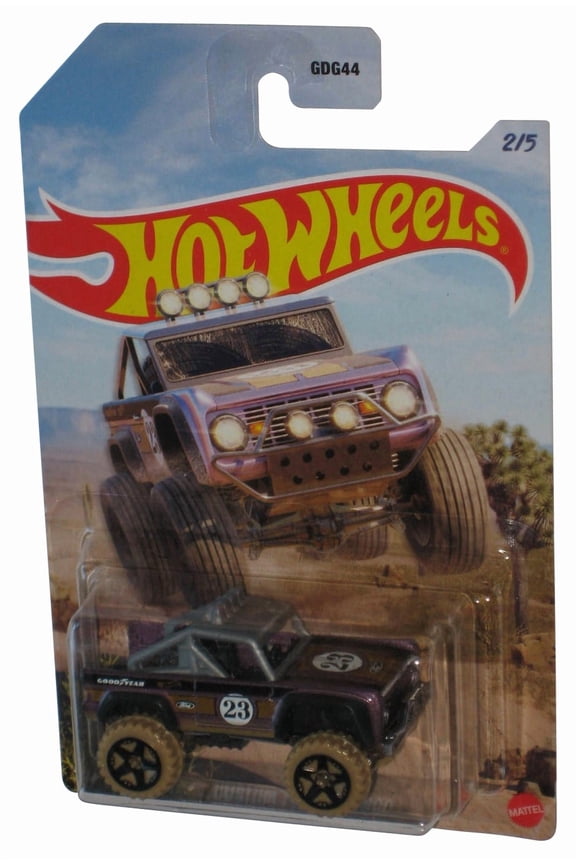 Hot Wheels Custom Ford Bronco (2021) Mattel Purple Toy Car 2/5