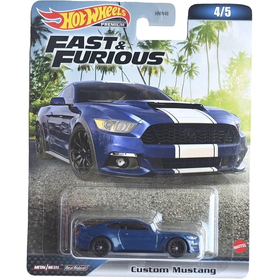 Hot Wheels Custom Mustang, Fast & Furious 4/5 [Blue] - Walmart.com