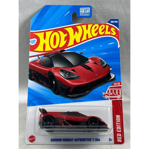 Hot Wheels Gordon Murray Automotive T.50s 190/250 Red Edition 11/12