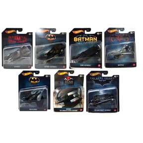 Hot Wheels DC Batman Collectible Die-Cast Vehicles Set, 7 Pack with Batmobile and Batwing, 8+ Years DKL20-956P