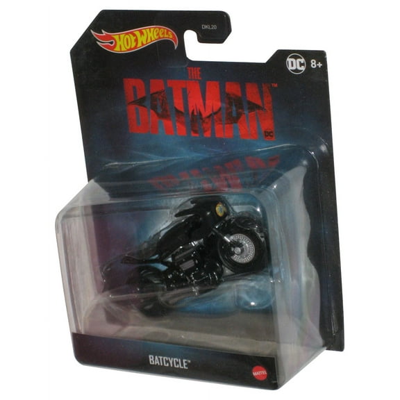 Hot Wheels DC Comics Batman (2021) Black Batcycle Toy Motorcycle