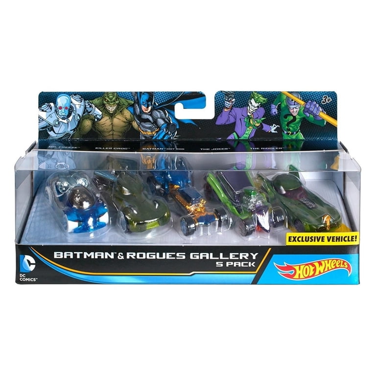 Hot Wheels DC Comics Batman & Rogues Gallery Vehicle 5-Pack Cars
