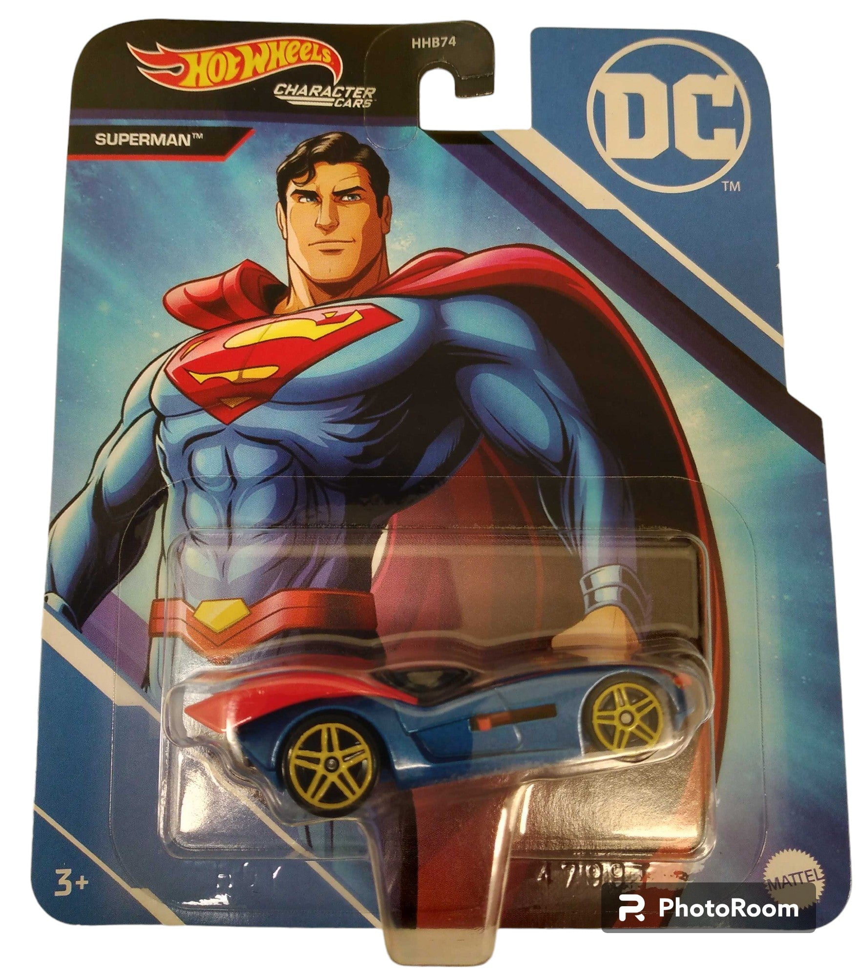 UPD Hot Wheels DC Super Hero Character Car, 1:64 Scale, Authentic