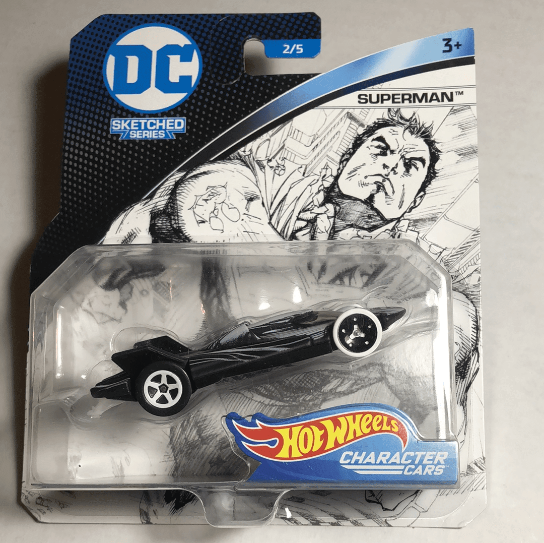 Hot Wheels DC Universe Man of Steel Toy Vehicle Superman DC Sketched