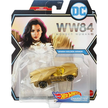 Hot Wheels DC Universe WW84 Super Hero Wonder Women Cheetah Golden Armor Character Car