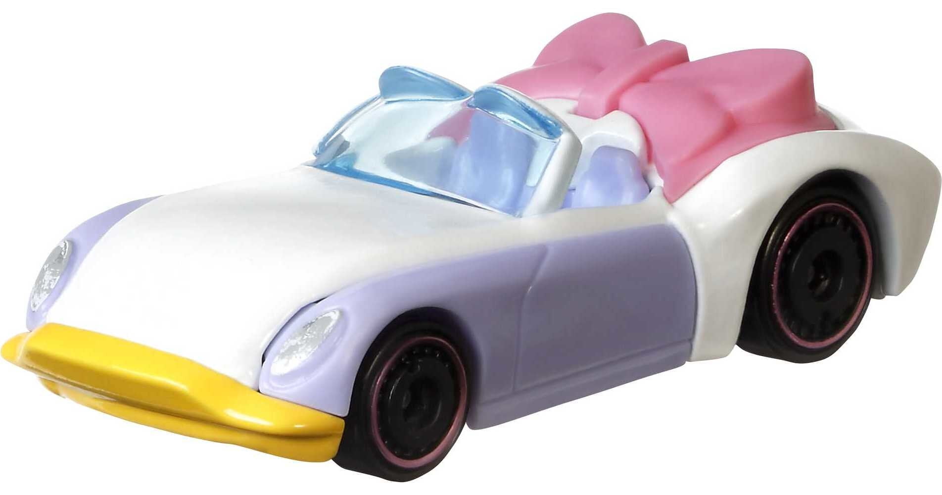 Hot Wheels Daisy Duck Character Car, 164 Scale Disney Toy Collectible