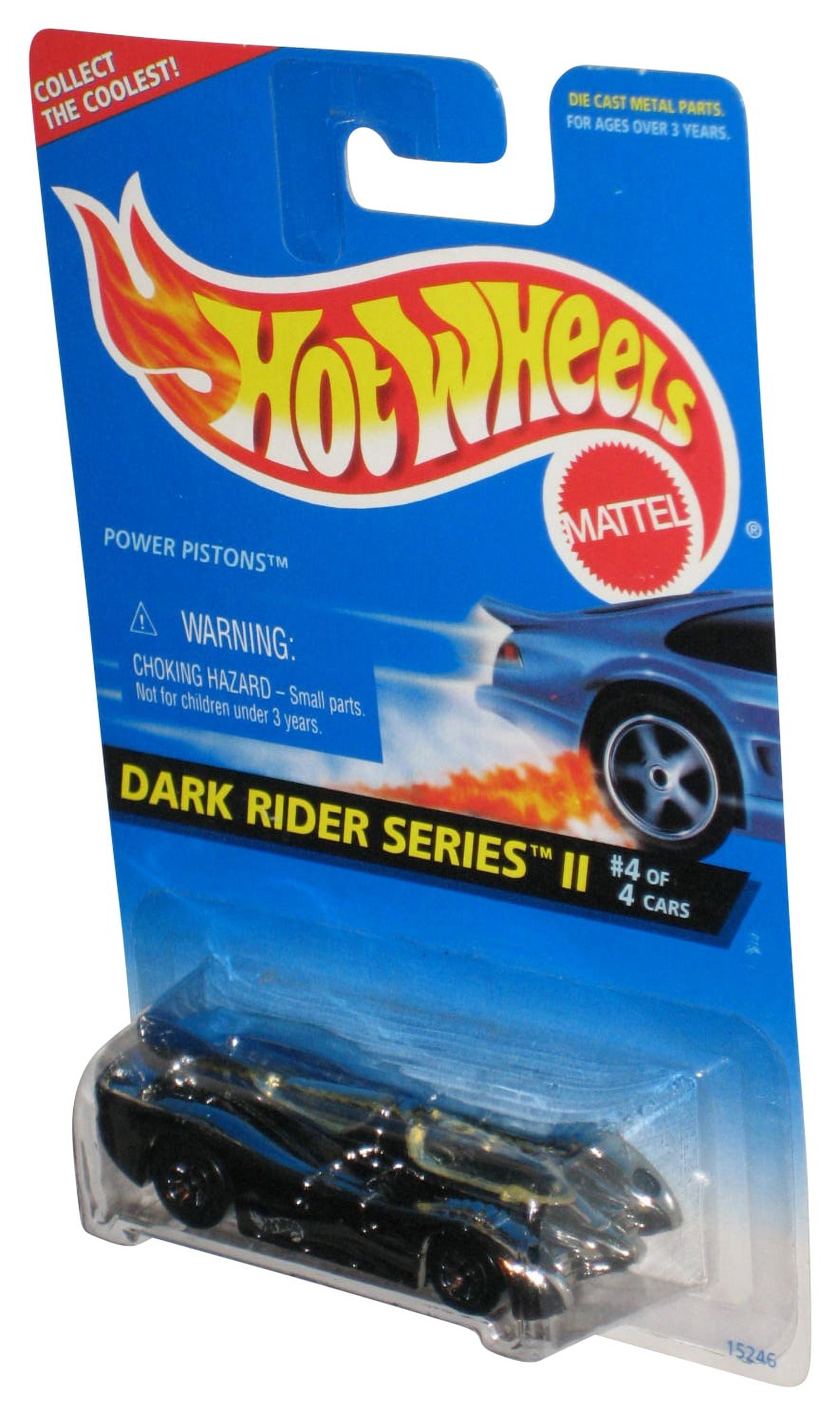 Hot Wheels Dark Rider Series II 1995 Silver Power Pistons Toy Car 403 Walmart