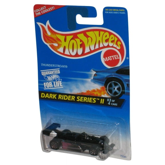 Hot Wheels Dark Rider Series II 3/4 (1995) Black Thunderstreak Toy Car #402