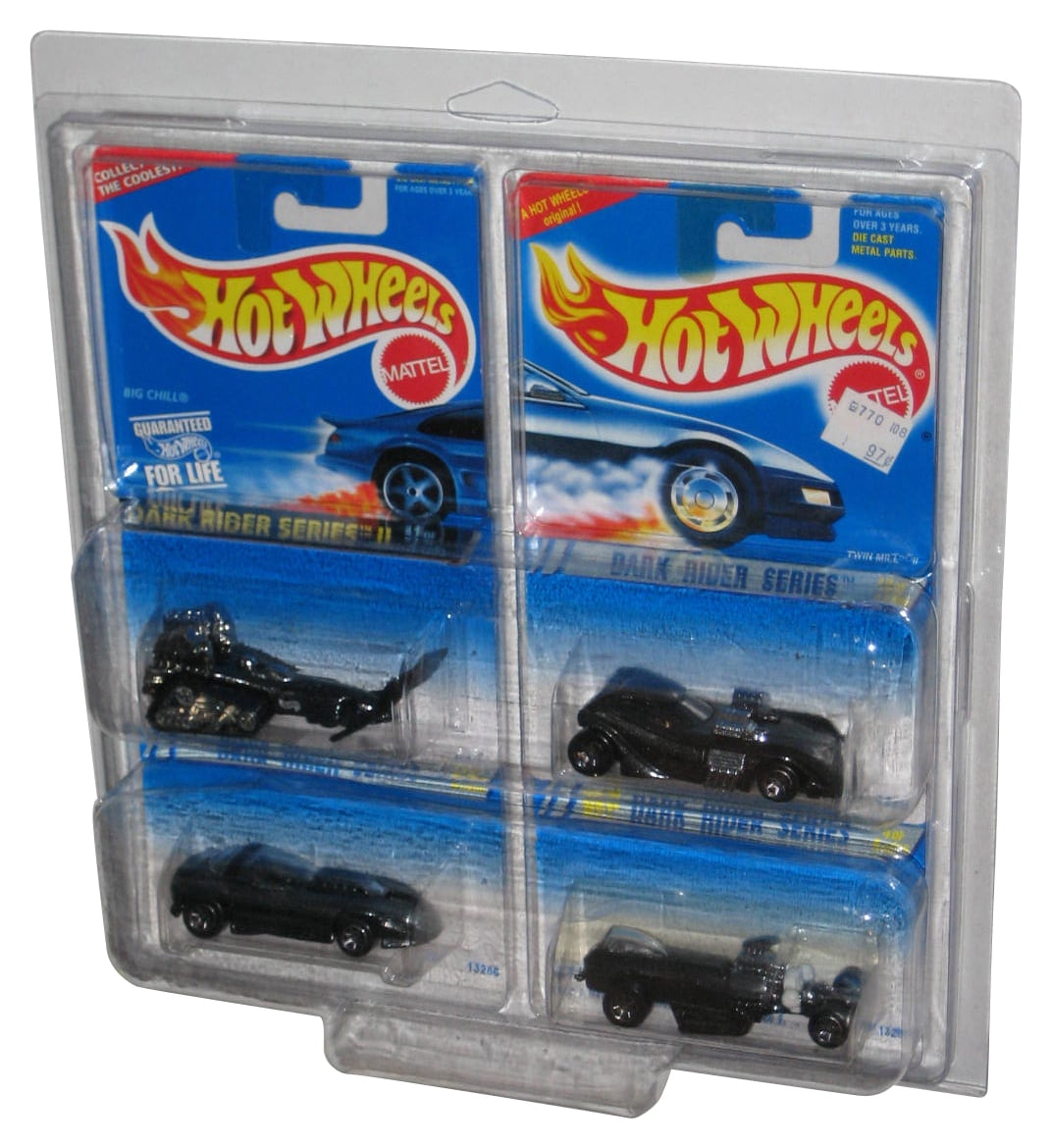 Hot Wheels Dark Rider Series Lot 1-4 w/ Plastic Protector - (Big