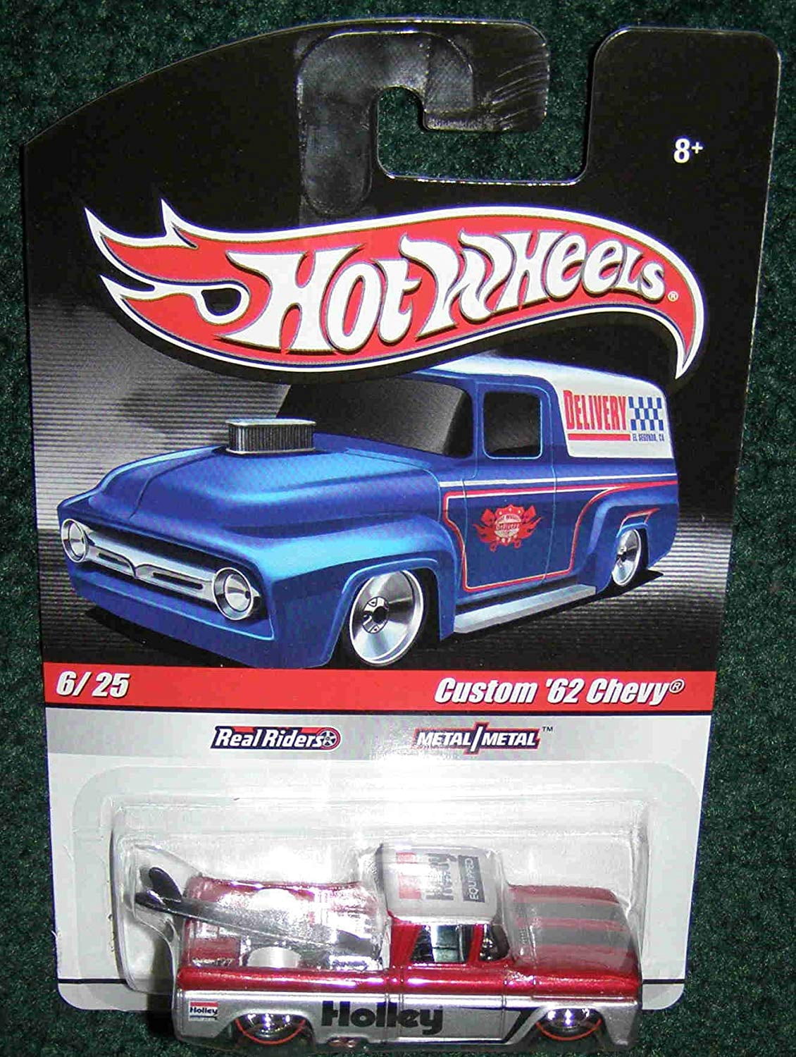 Hot Wheels Delivery: Slick Rides RED Custom '62 Chevy Holley 6/25