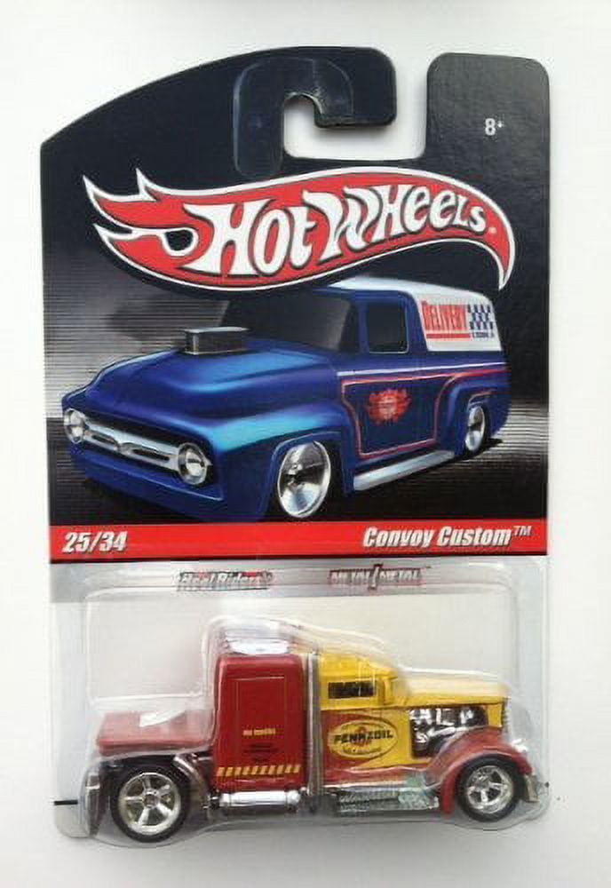 Hot Wheels Delivery: Slick Rides RED Pennzoil Convoy Custom 25/34