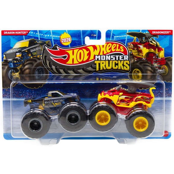 Hot Wheels Demolition Doubles Dragon Hunter & Dragonizer Diecast Car 2-Pack